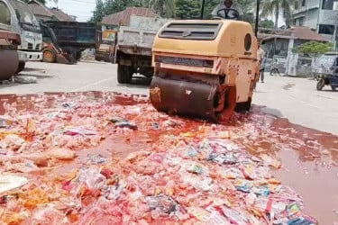 কলাপাড়ায় বিষাক্ত শিশুখাদ্য ধ্বংস, কারখানার মালিকের জেল