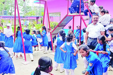 সেই মাদকের আখড়া এখন গোলাপি শিশুপার্ক