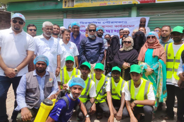 মিরকাদীম পৌরসভায় গৃহস্থালি বর্জ্য ব্যবস্থাপনা কার্যক্রমের উদ্বোধন