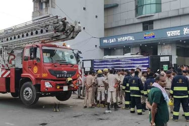দিল্লির পর বিহারের হাসপাতালের আইসিইউতে ভয়াবহ অগ্নিকাণ্ড, চার রোগীর মৃত্যু