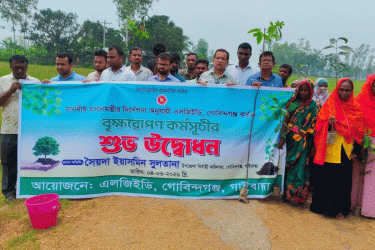 গোবিন্দগঞ্জে জলবায়ু সংকট মোকাবিলায় বৃক্ষরোপণ কর্মসূচি শুরু