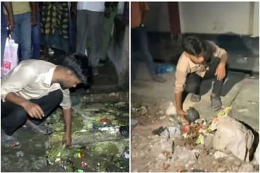 রোগী হয়রানির অভিযোগে যুবককে দিয়ে ড্রেন পরিষ্কার করাল ছাত্রদল