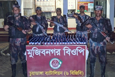 মুজিবনগরে ২০০ বোতল নিষিদ্ধ সিরাপ উদ্ধার