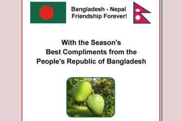 নেপালের রাষ্ট্রপতি-স্পিকারসহ ৩৬০ বিশিষ্টজনকে আম উপহার দিল বাংলাদেশ দূতাবাস