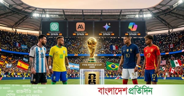 বিশ্বকাপ জিতবে কে, চারটি ভিন্ন এআই চ্যাটবটের গণনায় একই দেশের নাম | | বাংলাদেশ প্রতিদিন