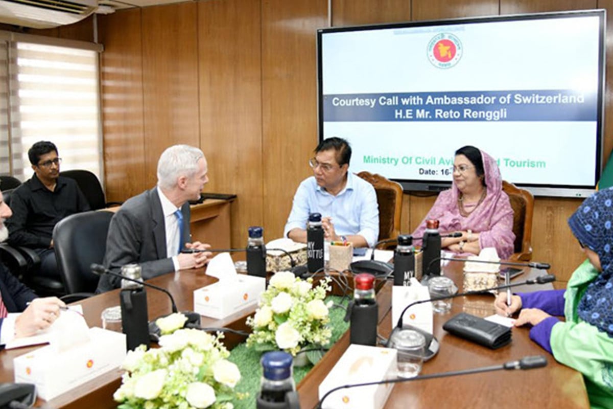 বাংলাদেশের বিমান খাতে কাজ করতে আগ্রহী সুইজারল্যান্ড