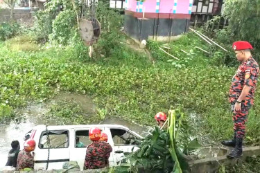 প্রবাসীকে বিদায় জানাতে গিয়ে খাদে মাইক্রোবাস, নিহত নারী, আহত ৮