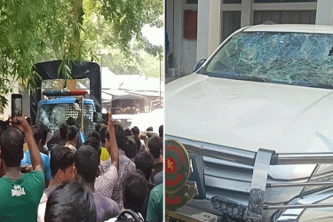 লালমনিরহাটে শিশুর লাশ উদ্ধার: প্রধান অভিযুক্তের বাড়িতে আগুন, পুলিশের গাড়ি ভাঙচুর