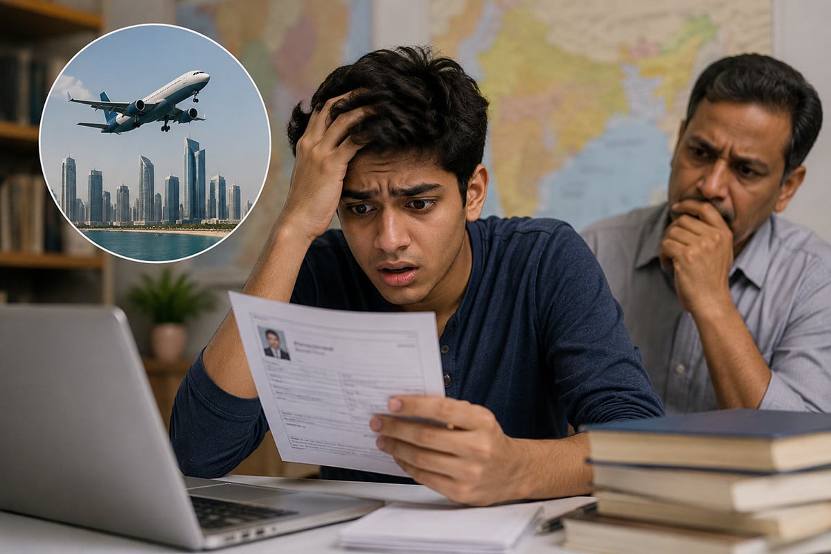 পরীক্ষা মহারাষ্ট্রে, সিট পড়লো আবুধাবিতে!
