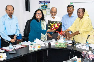 বগুড়ায় পুণ্ড্র ইউনিভার্সিটি বোর্ড অব ট্রাস্টিজের নতুন সদস্যকে সংবর্ধনা