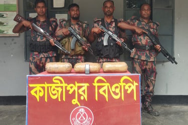 কুষ্টিয়ায় ৩৪ লাখ টাকার মাদক ও চোরাচালানি পণ্য উদ্ধার করেছে বিজিবি