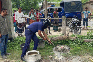 চুয়াডাঙ্গায় ‘জয় বাংলা’ লেখা বোমাসদৃশ বস্তু উদ্ধার