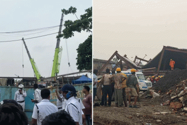 কলকাতায় গুদামের ছাদ ধসে তিন জনের মৃত্যু, বহু কর্মীর চাপা পড়ার আশঙ্কা