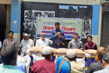 চিলমারীতে বিনামূল্যে রোপা আমন ধানের বীজ ও সার বিতরণ