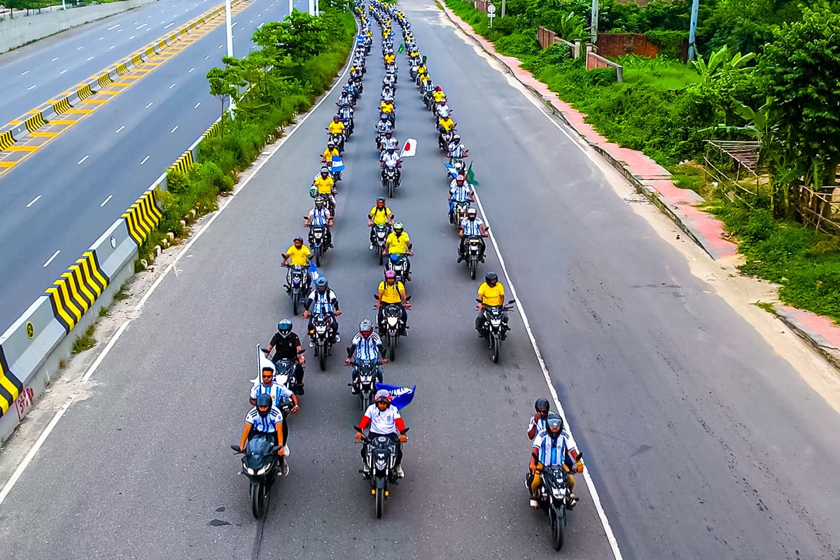 বিশ্ব মোটরসাইকেল দিবসে রাজধানীতে ইয়ামাহা রাইডার্স ক্লাবের র‍্যালি