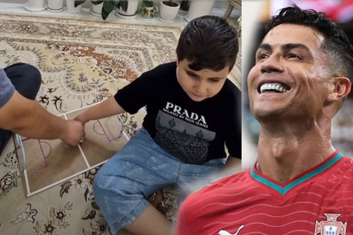 বাবার হাত ধরে রোনালদোর গোল ‘দেখল’ দৃষ্টিহীন শিশু, ভিডিও ভাইরাল