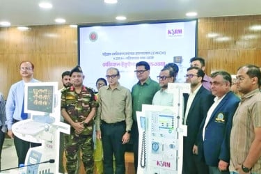 চমেক হাসপাতালে চিকিৎসা সরঞ্জাম দিল কেএসআরএম