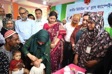 মুন্সীগঞ্জে চলছে ভিটামিন ‘এ’ প্লাস ক্যাম্পেইন, লক্ষ্যমাত্রা প্রায় ২ লাখ