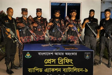 সিলেটে অস্ত্র ও বিস্ফোরক উদ্ধার