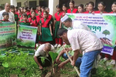 খাগড়াছড়িতে শিক্ষাপ্রতিষ্ঠানে বৃক্ষরোপণ কর্মসূচি