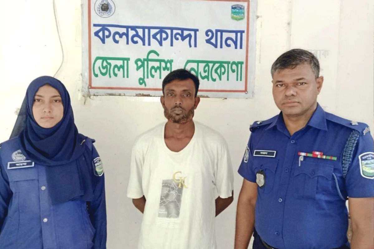 কলমাকান্দায় চুরির অভিযোগে চুল কাটায় গ্রামপুলিশ আটক