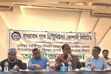 কুমিল্লায় বাখরাবাদ গ্যাস কোম্পানির অংশীজন সভা