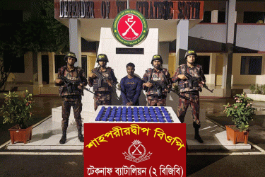 টেকনাফে বিজিবির অভিযানে ১ লাখ ২০ হাজার ইয়াবাসহ কারবারি আটক