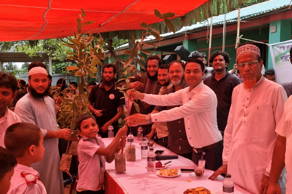 রূপগঞ্জে সামাজিক সংগঠনের বৃক্ষরোপণ কর্মসূচি পালিত