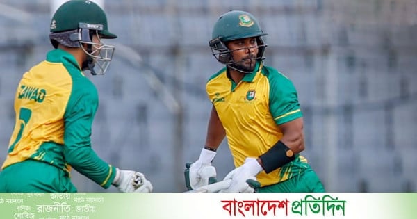 সাব্বিরের ঝড়ো ব্যাটে বাংলাদেশ এইচপির জয়