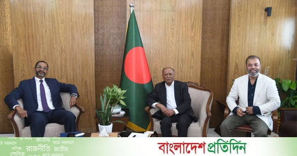 পরিবেশমন্ত্রীর সঙ্গে ইউএনডিপি প্রতিনিধির সাক্ষাৎ