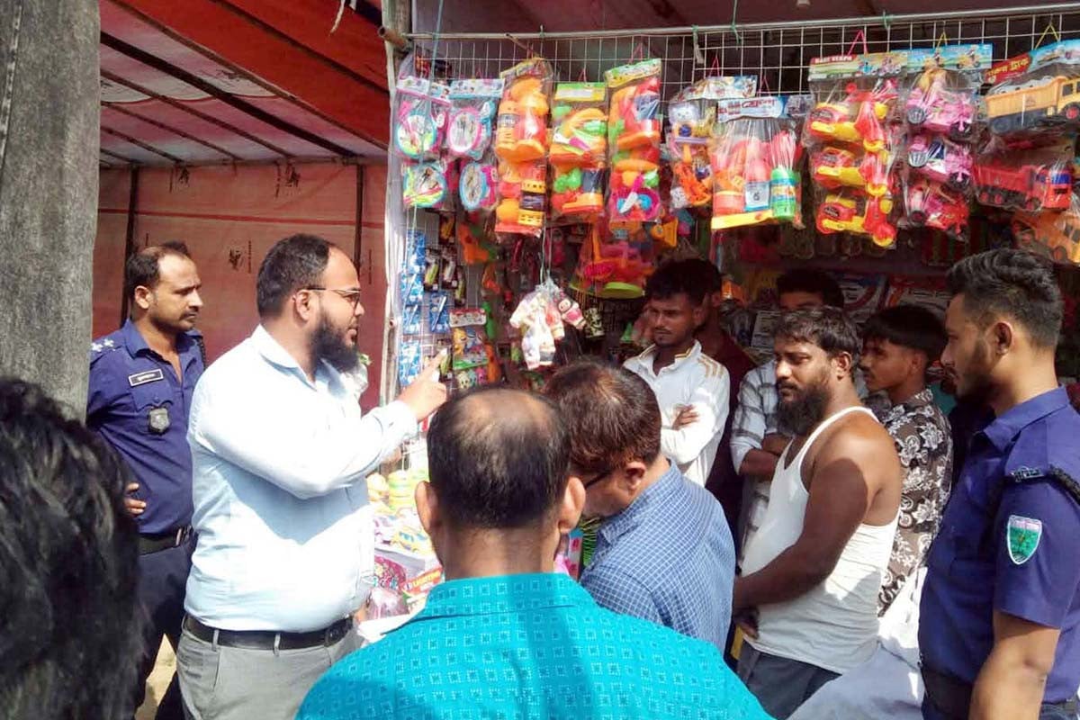 হবিগঞ্জে অনুমতি ছাড়া বাণিজ্য মেলা, ৫ জনকে সাত দিন কারাদণ্ড