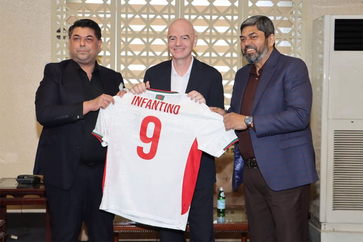 আবারও ঢাকায় ফিফা সভাপতি জিয়ান্নি ইনফান্তিনো