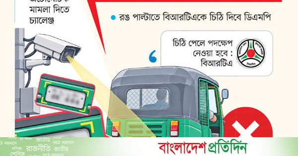 সিএনজির নম্বর প্লেট : এআই ক্যামেরায়ও ধরা পড়ছে না