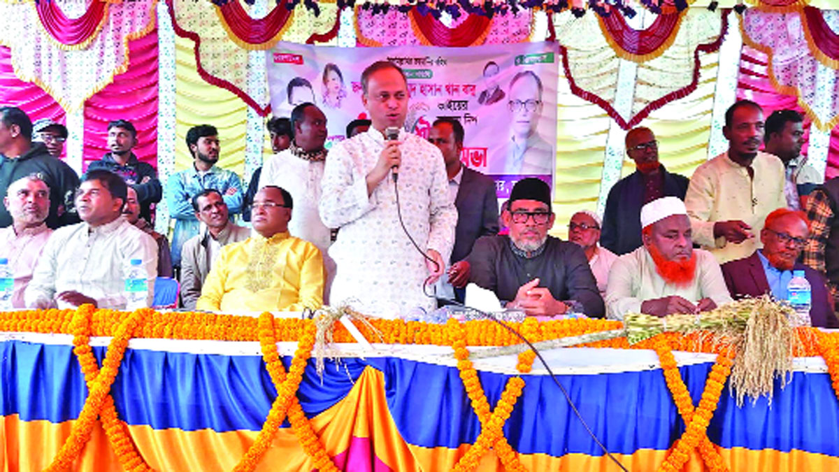 চুয়াডাঙ্গার জীবননগরে গতকাল চুয়াডাঙ্গা-২ আসনে বিএনপি প্রার্থী ও বিজিএমইএ সভাপতি হাসান খান বাবু গতকাল সমাবেশ করেন