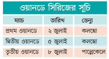 ওয়ানডে খেলতে শ্রীলঙ্কা গেলেন ১০ ক্রিকেটার