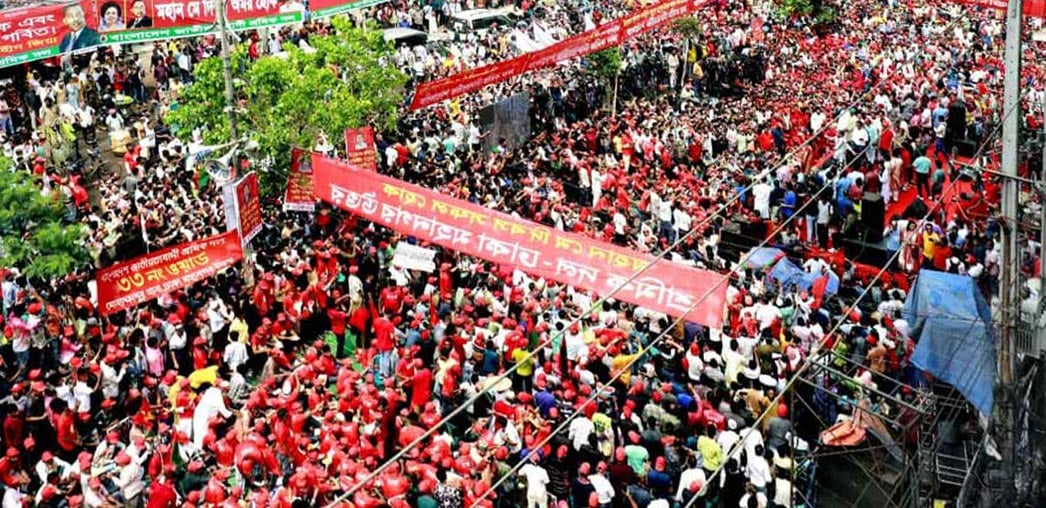 মে দিবসের সমাবেশে বিএনপির শোডাউন